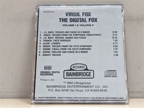 Cdthe Digital Fox Vols I Ii Virgil Fox Ifpi Yahoo