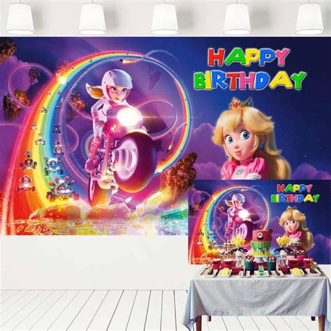 Amazon Princess Peach Backdrop Peach Princess Birthday Party