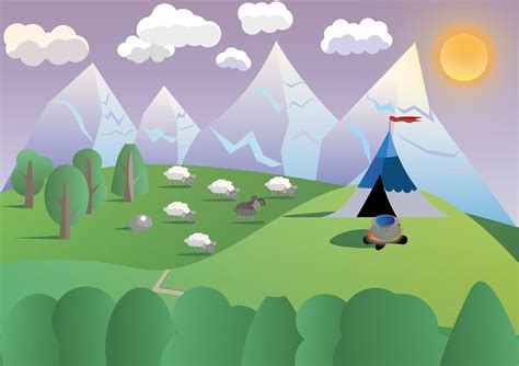 Иллюстрация Безмятежность в стиле 2d, живопись | Illustrators.ru
