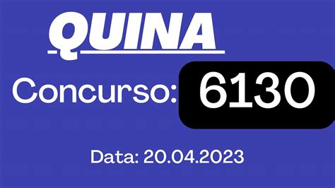 Resultado Da Quina De Hoje 6130 YouTube