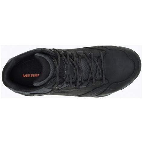 Merrell Mens Moab Adventure Mid Waterproof Lace Up Hiking Boots Black Clearys Shoes And Boots