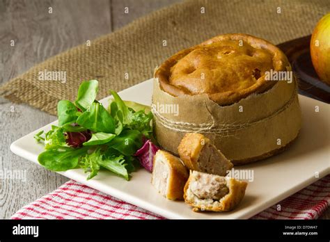 Melton Mowbray pork pie Stock Photo - Alamy