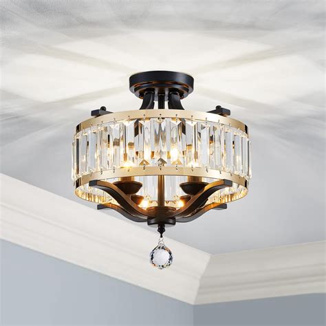 Agv Lighting Cl025 Semi Flush Mount Ceiling Light Fixture 3 Light