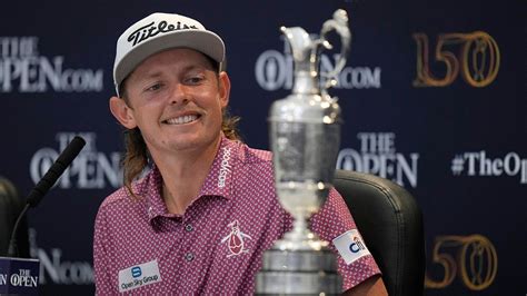 Cameron Smith appears to see 'how a lot of beers fit' in the Claret Jug ...