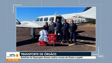 Jornal do Almoço Chapecó Arcanjo realiza missão de transporte de