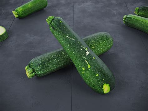 Zucchini 3d Model Cgtrader