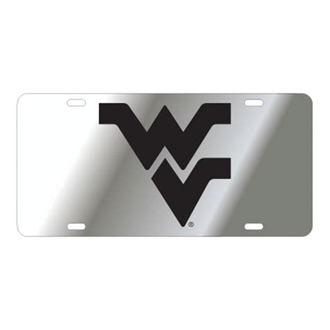 West Virginia License Plate Silver/Black WV Logo