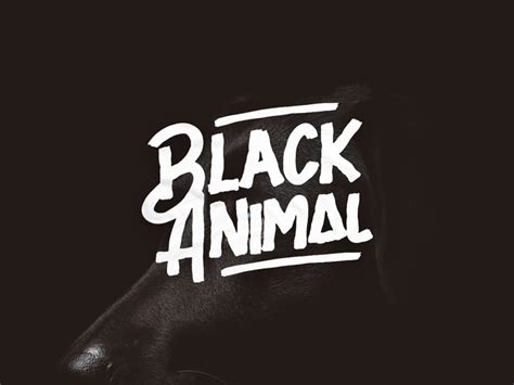 Black Animal Bold Brush Font - Freebie Supply