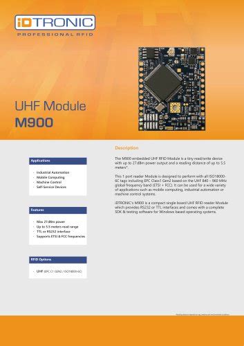 Tous Les Catalogues Et Fiches Techniques PDF IDTRONIC GmbH