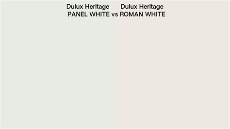 Dulux Heritage Panel White Vs Roman White Side By Side Comparison