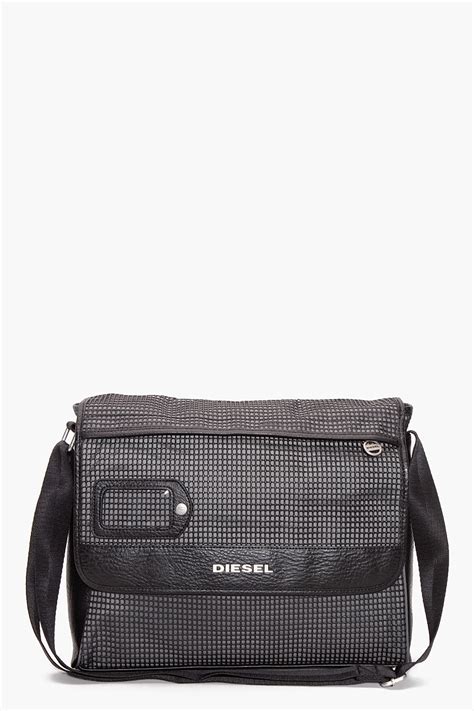 Diesel Voyage Mesh Messenger Bag In Gray For Men Grey Lyst