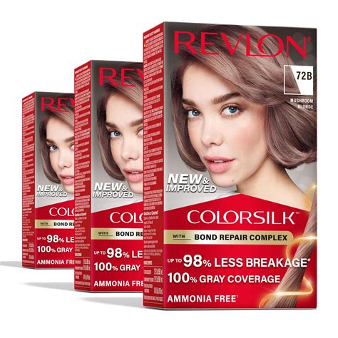 Revlon ColorSilk With Bond Repair Complex Blonde Permanent Hair Color Gray Coverage