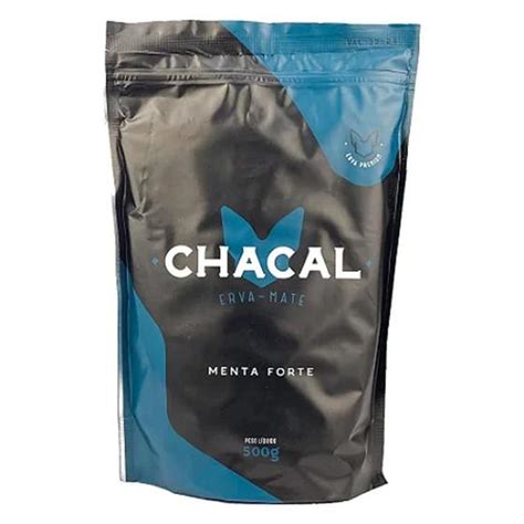 Erva Mate Tereré CHACAL 500g SABOR menta forte Erva Mate Magazine Luiza