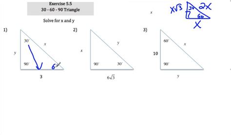 Sat Math Special Right Triangles Tutorialmp4 Youtube