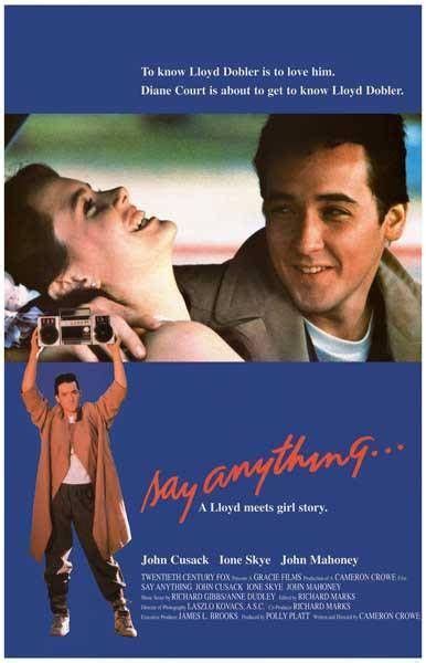 Say Anything John Cusack Movie Rare Vintage Poster Say Anything Movie