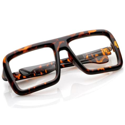 Oversize Bold Thick Frame Clear Lens Square Eyeglasses Mm