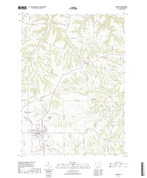 Waukon, IA (2018, 24000-Scale) Map by United States Geological Survey | Avenza Maps