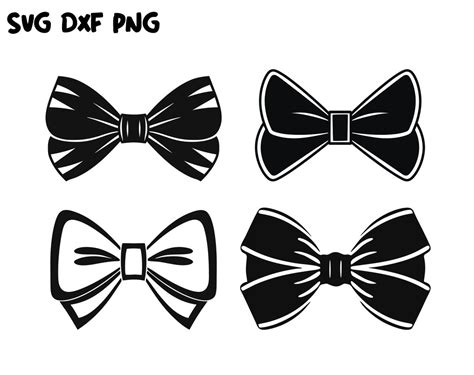 Bow Tie SVG, Bow Outline SVG, Bow Cut Files, Bow Silhouettes, Bow Tie ...