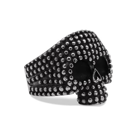 Nighthawk Skull Head Signet Ring