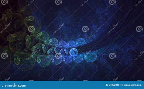 3d Rendering Abstract Multicolor Technology Fractal Light Background