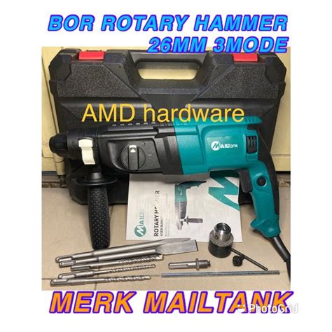 Jual Mesin Bor Bobok Tembok Beton ROTARY HAMMER Drill 26 Mm 3 Mode Merk