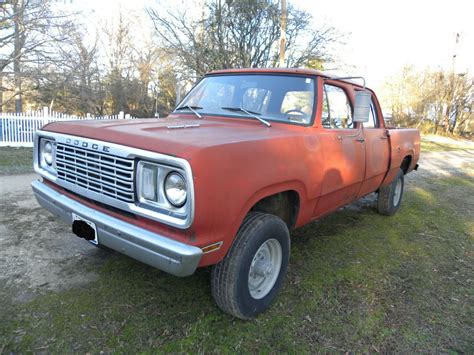 1978 Dodge W200 Super Rare Crew Cab Power Wagon Low Miles 4wd For