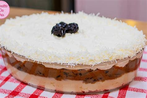 Olho de sogra na travessa uma sobremesa incrível deliciosa e muito cremosa