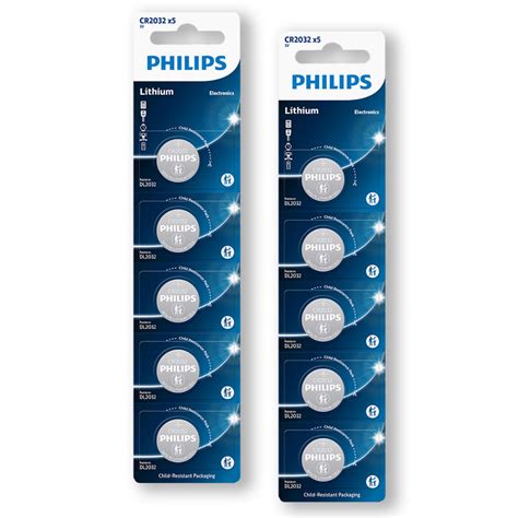 Baterias Pilha Cr V Philips Moeda Cartelas Shopee Brasil