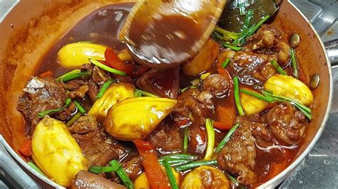 Sweet Style Braised Pork With Saging Na Saba Super Sarap Youtube