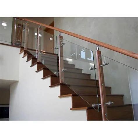 Stairs Mm Toughened Glass Stair Railing For Hotel Home Material Grade