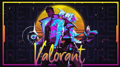 Valorant Game Phoenix Jett Synthwave K Pc Hd Wallpaper Rare