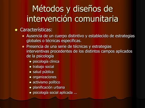 PPT PSICOLOGÍA COMUNITARIA Intervención comunitaria PowerPoint