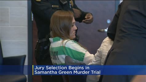 Jury Selection Begins In Samantha Green Trial Youtube