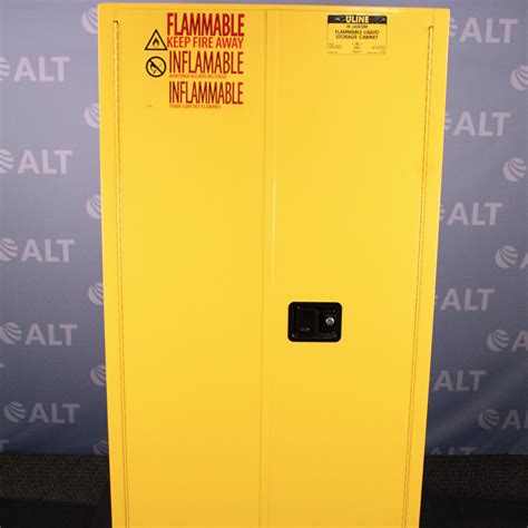 Refurbished Uline Gallon Flammable Drum Storage Cabinet Manual