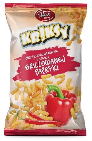 KRIKSY KUKURYDZIANE O SMAKU PAPRYKI 60G 25szt 13724373119 Oficjalne