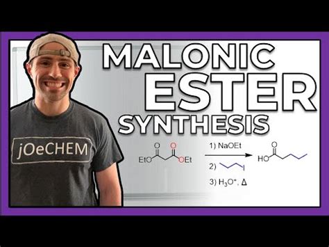 Malonic Ester Synthesis Mechanism And Examples YouTube