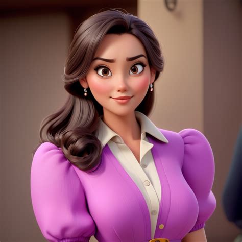 Premium Free Ai Images Beautiful Woman Disney Pixar Style