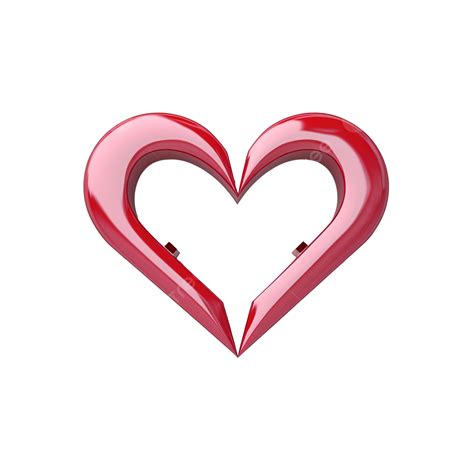 3d Heart And Arrow Love Symbol Illustration Heart Valentine Love Png