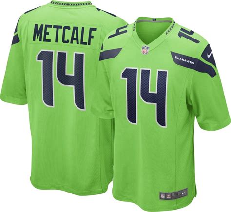 Nike Dk Metcalf Seattle Seahawks Alternate Game Jersey Neon