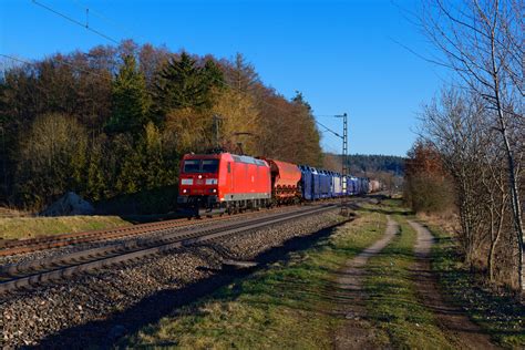 Db Cargo Mit Einem Gemischten G Terzug Bei Postbauer Heng