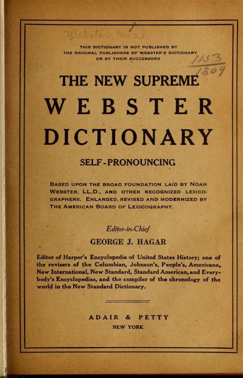 The New Universities Dictionary Library Of Congress