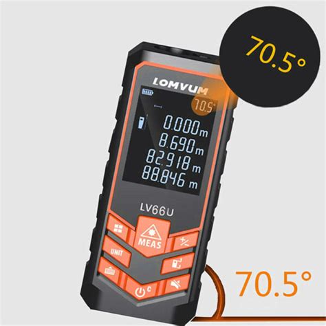 LOMVUM LV 77U 120M Handheld Digital Laser Distance Meter With