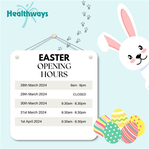 Easter Opening Hours | Healthways Aquatic Centre