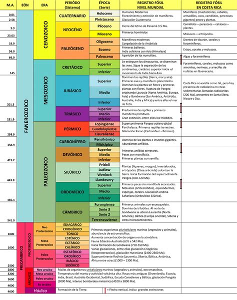 Linea De Tiempo Geologica Sexiz Pix