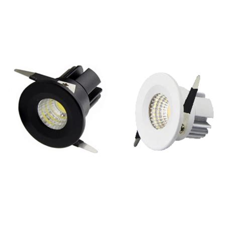 Spot LED encastrable diamètre 40mm noir ou blanc 3W