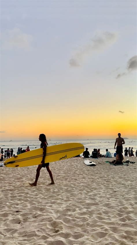 Waikiki beach sunset🌞 | Waikiki beach, Beach sunset, Waikiki