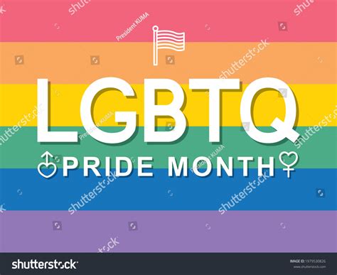 Lgbtq Vector Poster Design Pride Month Stock Vector (Royalty Free ...