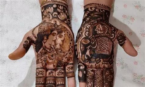 Ram Sita Mehndi Designs22 जानेवारीला तुमच्या हातावर बनवा राम नामाची