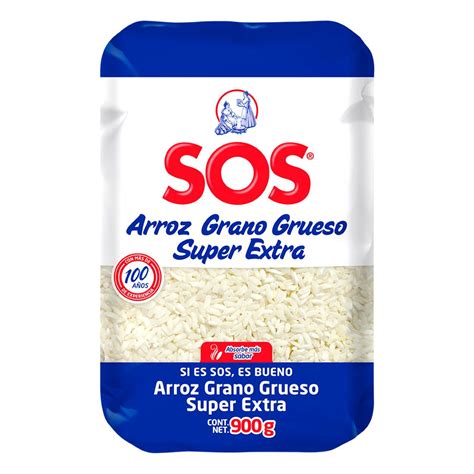 Arroz Sos Grano Grueso Super Extra 900g Justo Súper a Domicilio