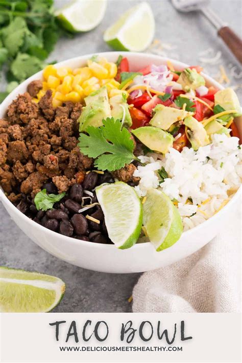 Taco Bowl Delicious Meets Healthy